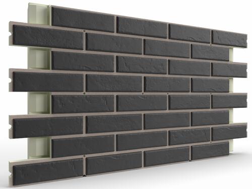 Купить клинкерные термопанели с плиткой Element Klinker Classic Graphite